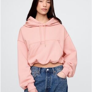 Gap Heavyweight French Terry Crop Bubble Hoodie